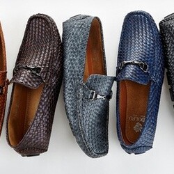 Adolfo Claude Men's Woven Driving Shoes