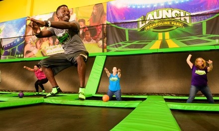 One, Two, or Four 90- or 60-Min Jump Passes or A-List Birthday Party at Launch Trampoline Park (Up to 41% Off)