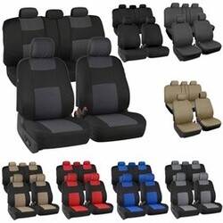 Auto Seat Covers for Car Truck SUV Van - Universal Protectors Polyester 12 Color